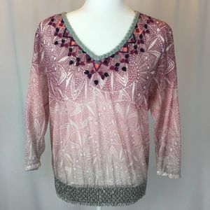 Anthropologie Akemi + Kin Arembepe peasant blouse